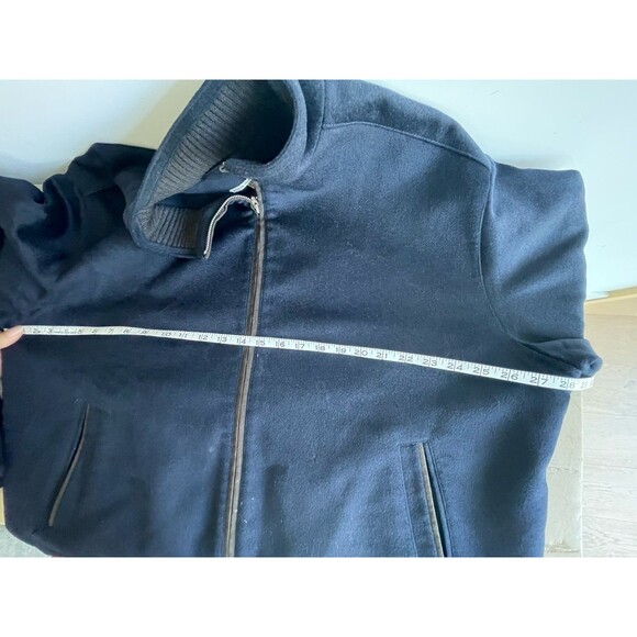Peter Millar Men's Large Westport Wool & Cashmere Blue Bomber Zip Up Jacket 2XL - Picture 11 of 11